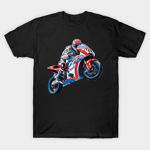 Moto Racing T-Shirt by animegirlnft